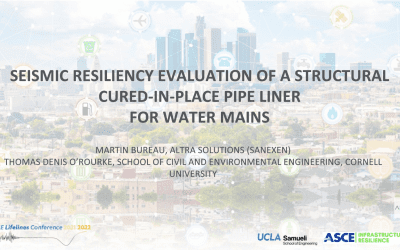 (En anglais) Seismic Resiliency Evaluation of a Structural Cured-in-Place Pipe Liner for Water Mains